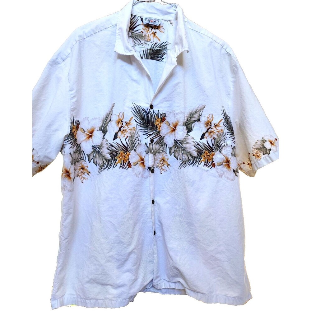 Hawaiian Men's Shirt Size 3XL Surfer Coconut Buttons Retro Beach Hippie